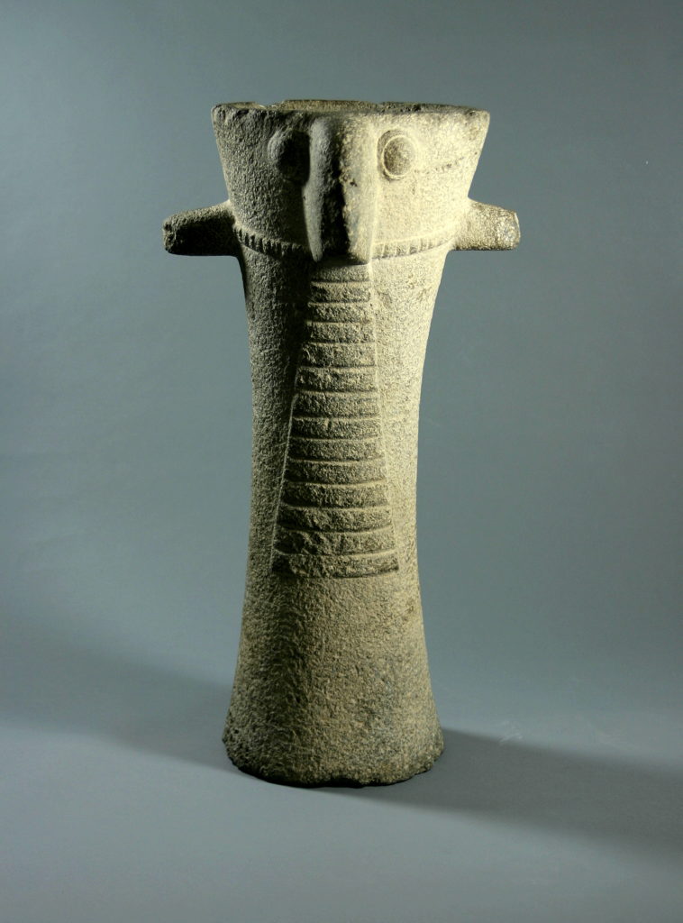 Pillar Figure | Golan Heights, Chalcolithic Culture (4500-3500 BCE) | basalt | Gift of Mr. and Mrs. Joey and Toby Tanenbaum